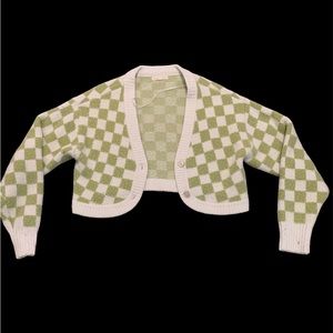 ~PACSUN~
CROPPED CHECKERED CARDIGAN😽
INDIE/KIDCORE🐸🍄
#indie #softgirl
